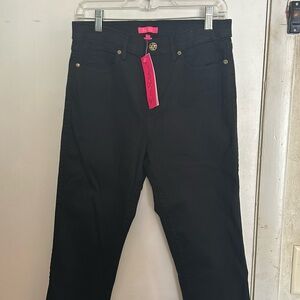 NWT Lilly Pulitzer Black Jeans Size 10